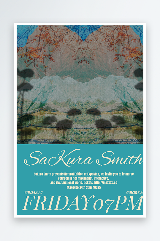 极繁主义风格婚礼活动邀请函宣传单-众图网