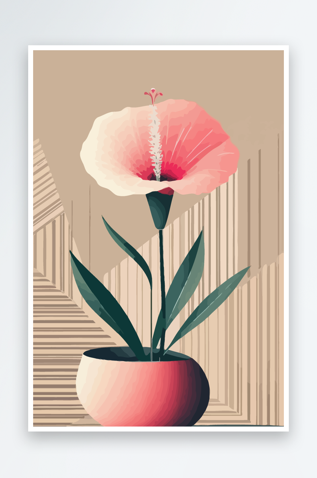花朵装饰画矢量插画图形元素素材