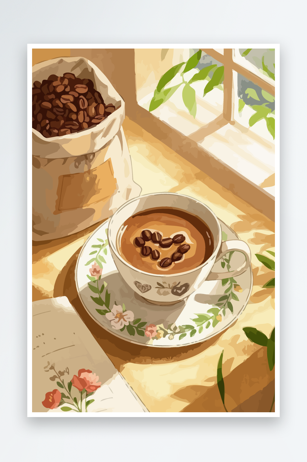 咖啡矢量插画图形素材