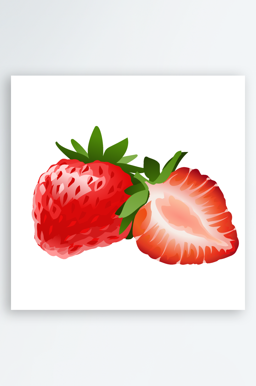 矢量水彩水果插画免抠素材素材