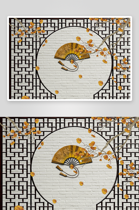 中式轻奢风景画装饰画挂画-众图网