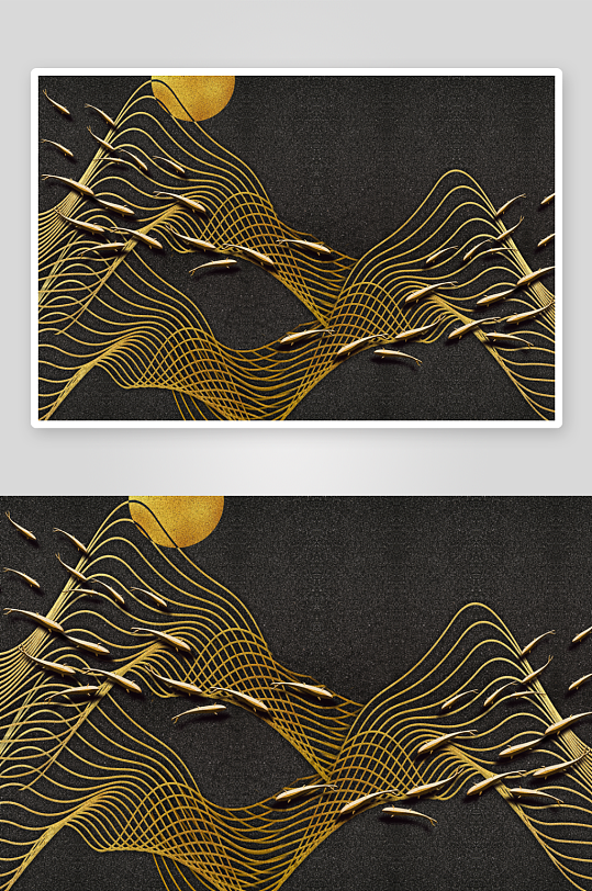 中式轻奢风景画装饰画挂画-众图网