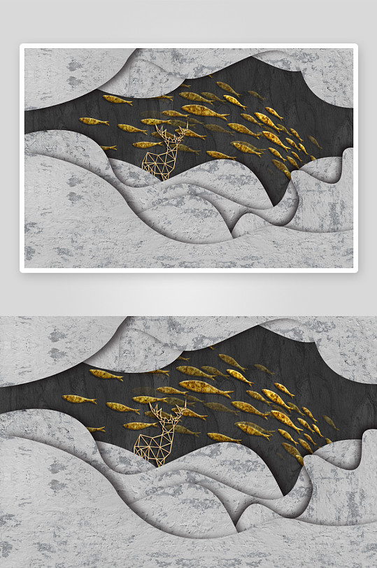 中式轻奢风景画装饰画挂画-众图网