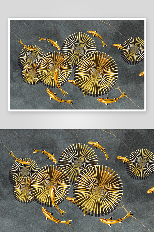 中式轻奢风景画装饰画-众图网