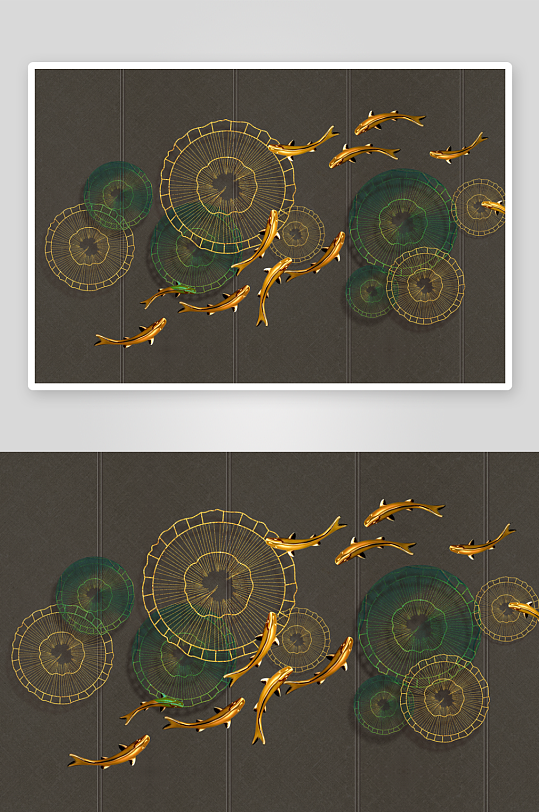 中式轻奢风景画装饰画-众图网