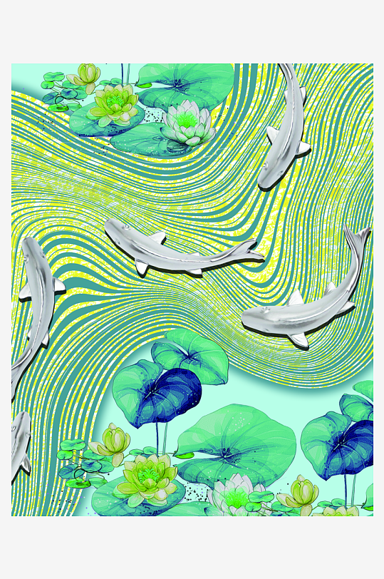 中式意境风景画装饰画挂画-众图网