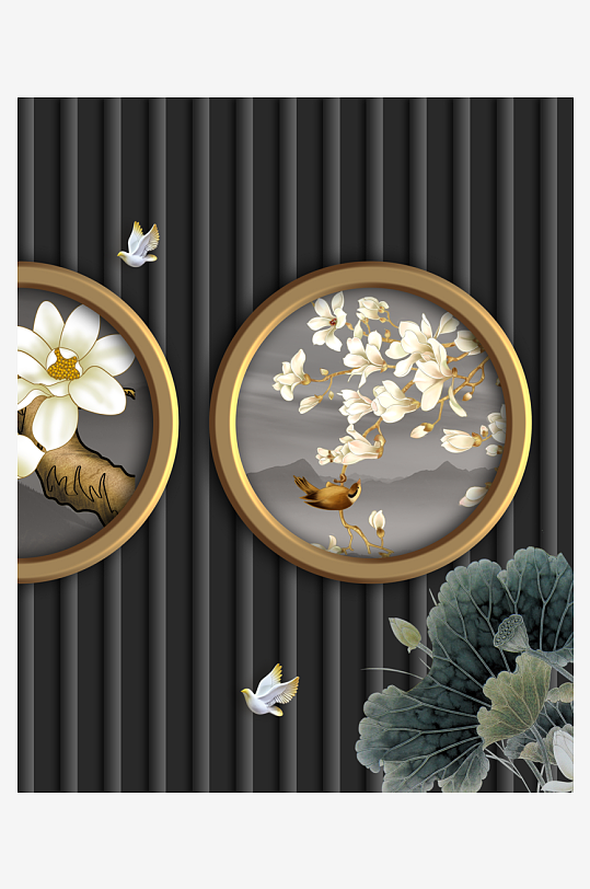 中式意境风景画家居装饰画-众图网