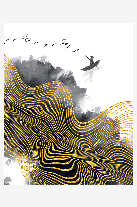 中式意境风景画家居装饰画-众图网