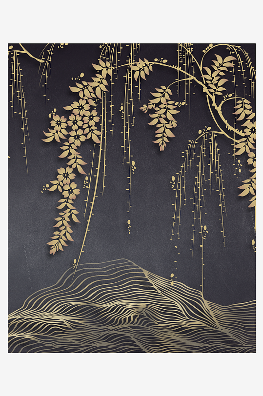 中式意境风景画家居装饰画-众图网