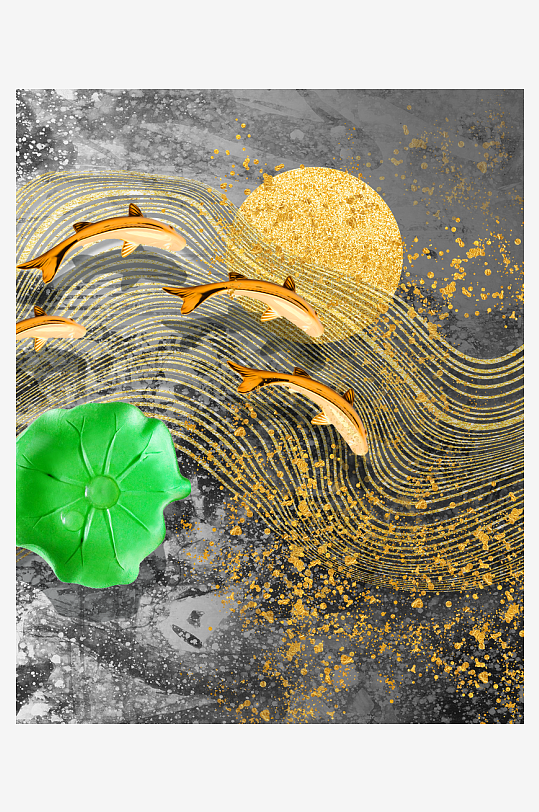 中式意境风景画装饰画-众图网