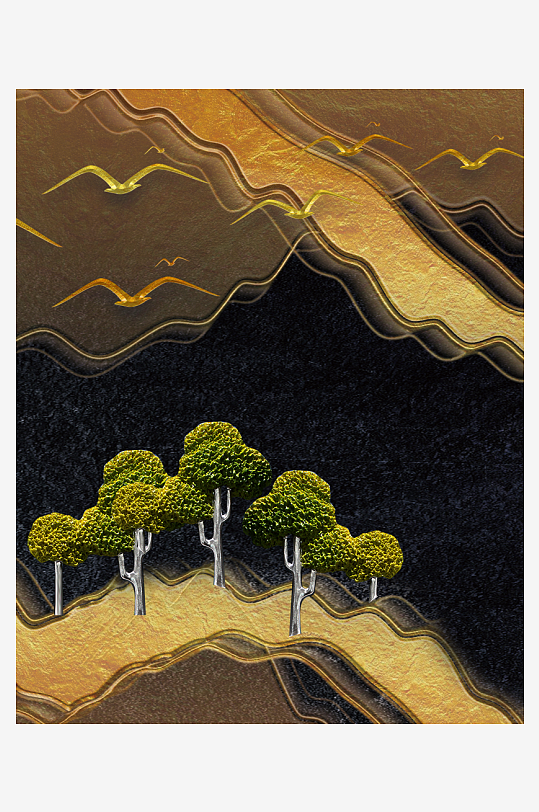 中式意境家居装饰画-众图网