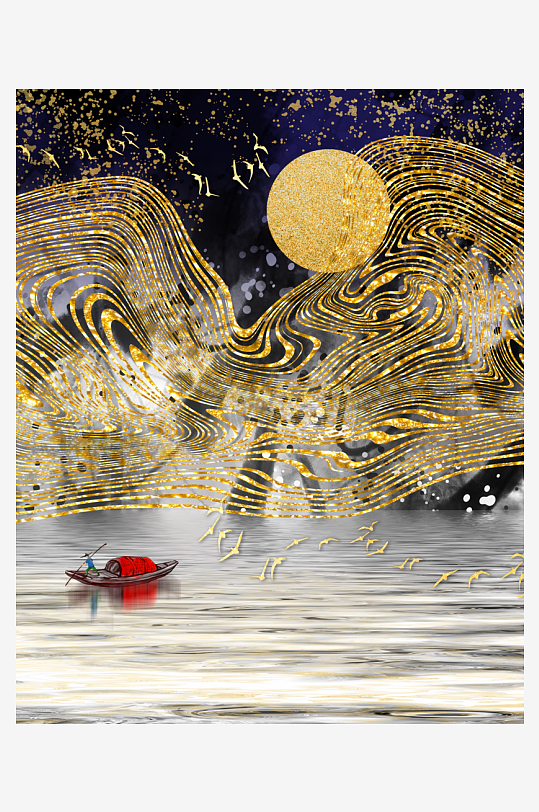 中式意境家居装饰画-众图网