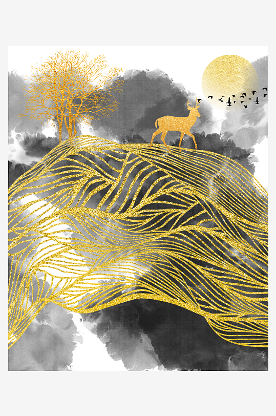 中式意境家居装饰画-众图网