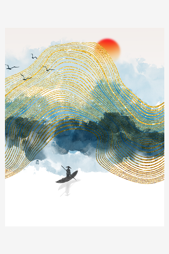 中式意境家居装饰画-众图网