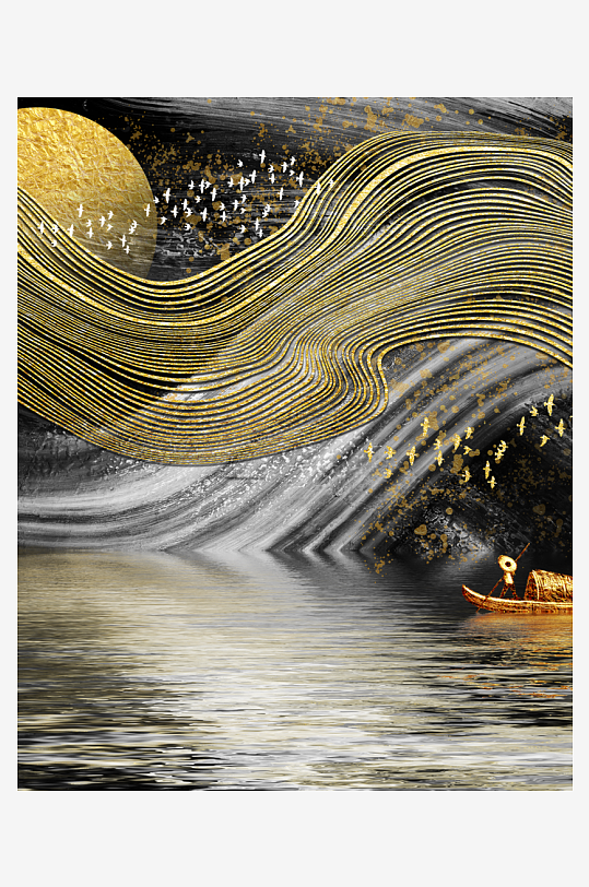 中式意境风景画家居装饰画-众图网