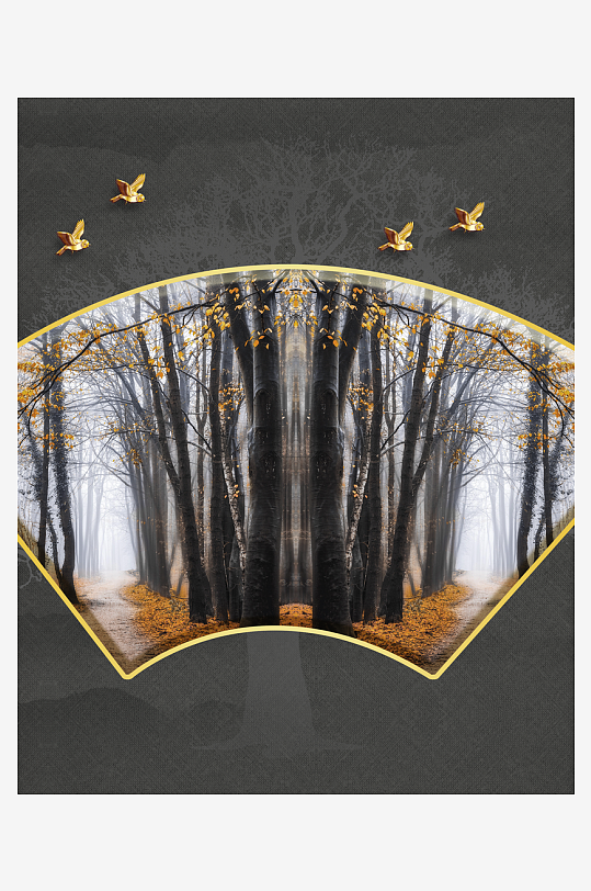 中式意境风景画家居装饰画-众图网