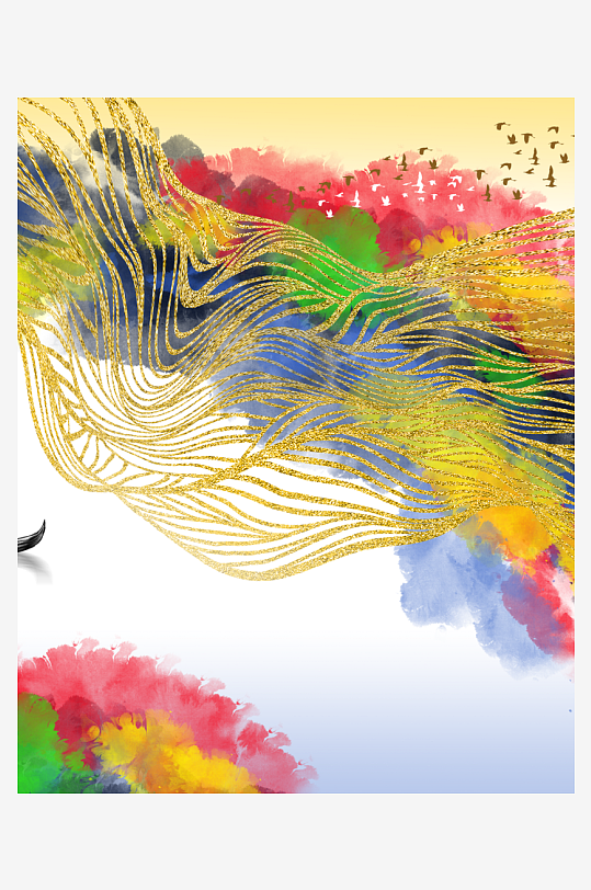 中式意境风景画家居装饰画-众图网