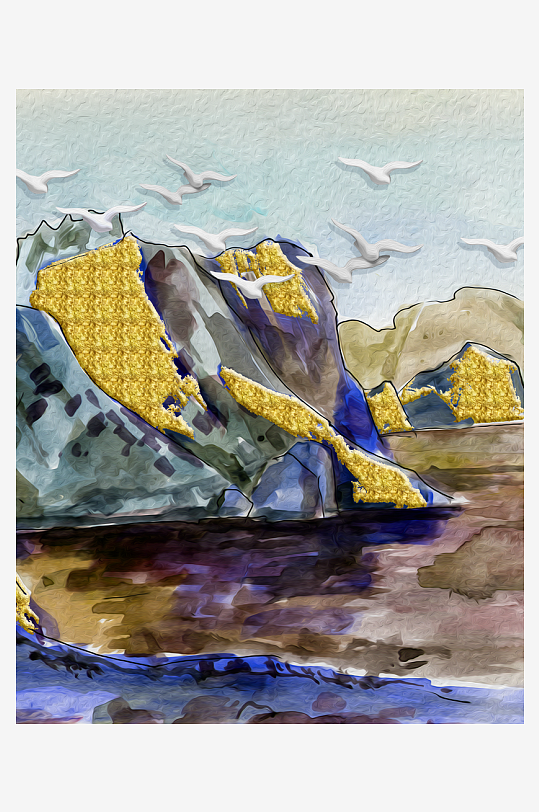 中式意境风景画家居装饰画-众图网