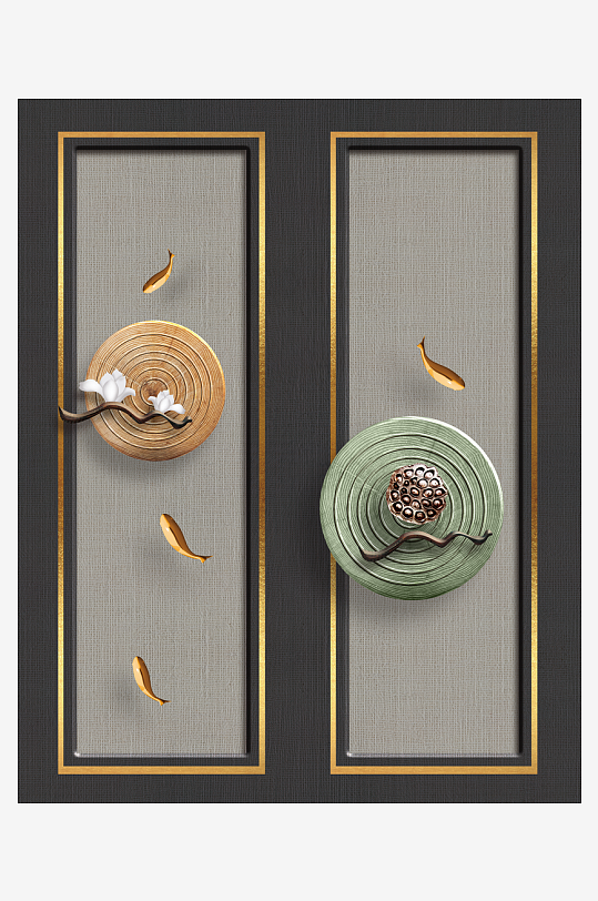 中式意境风景画家居装饰画-众图网