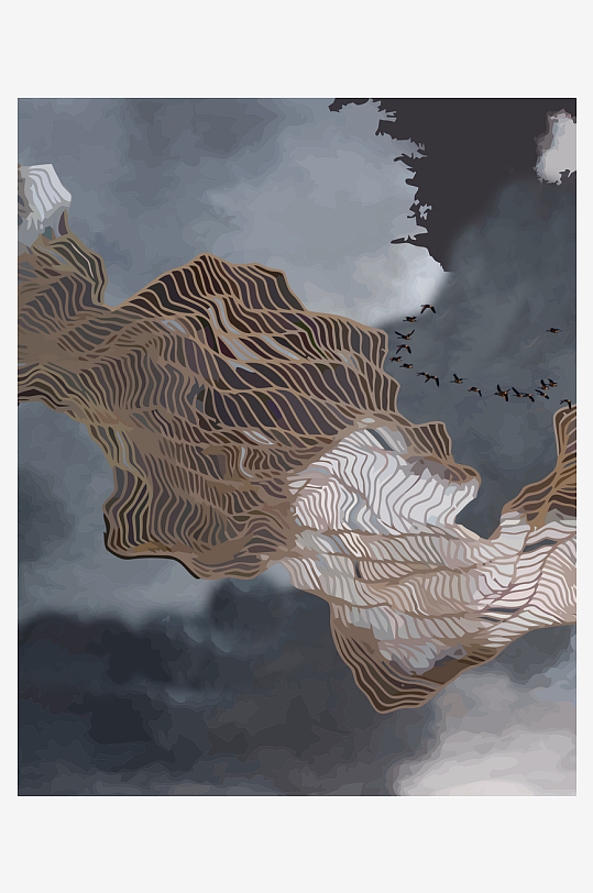 中式意境风景画家居装饰画-众图网