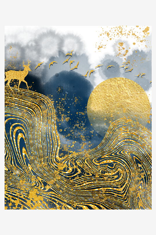 中式意境风景画家居装饰画-众图网