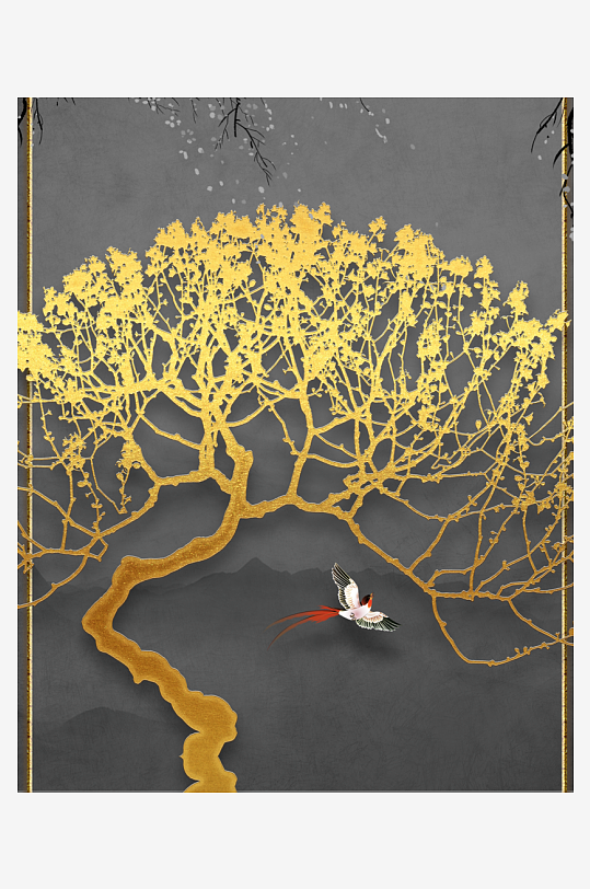 中式意境风景画家居装饰画-众图网