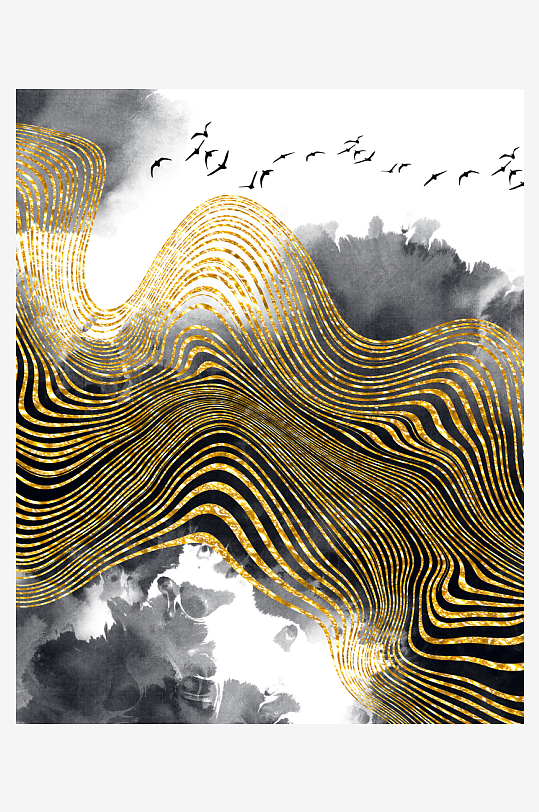 中式意境风景画装饰画挂画-众图网