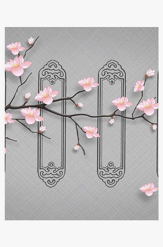 中式意境风景画装饰画挂画-众图网