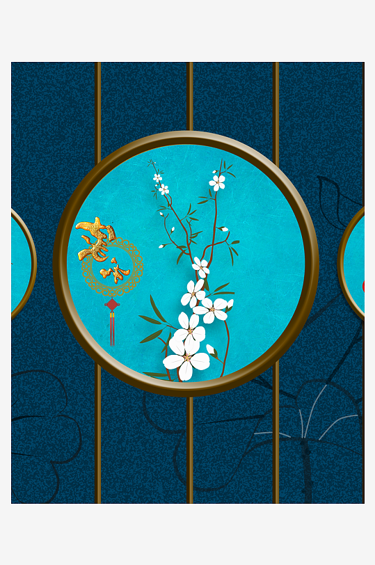 中式意境风景画装饰画挂画-众图网