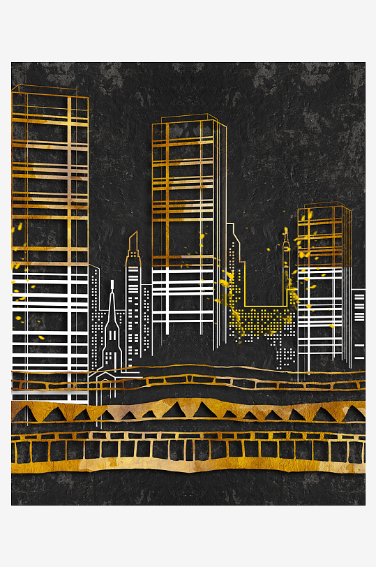 中式意境风景画装饰画挂画-众图网