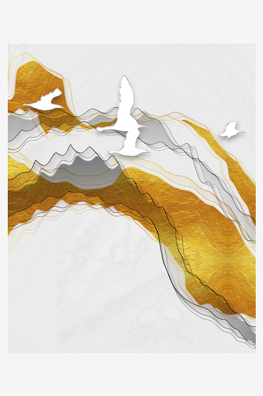中式意境风景画装饰画-众图网