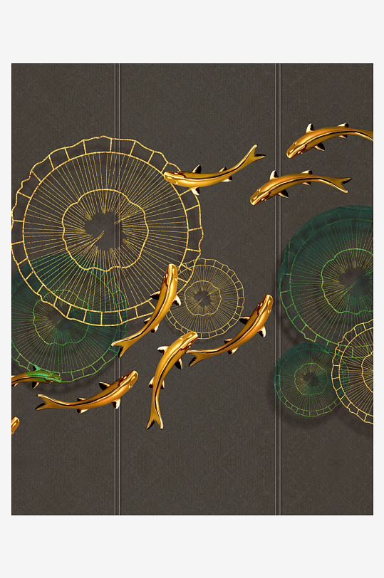 中式意境风景画装饰画-众图网