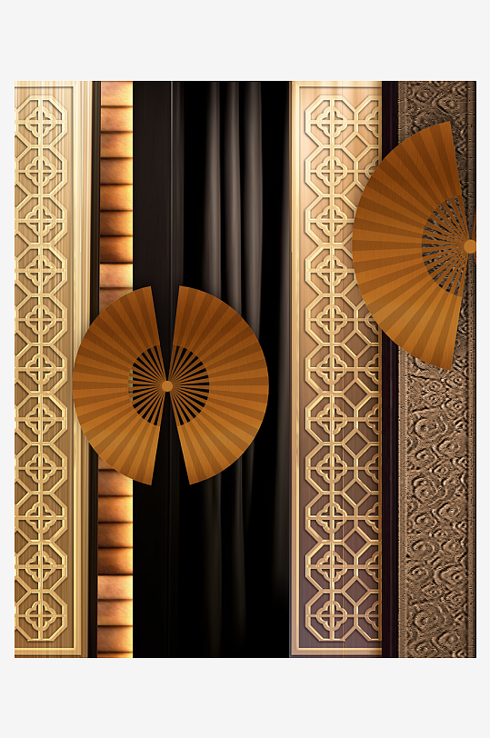 中式意境风景画装饰画-众图网