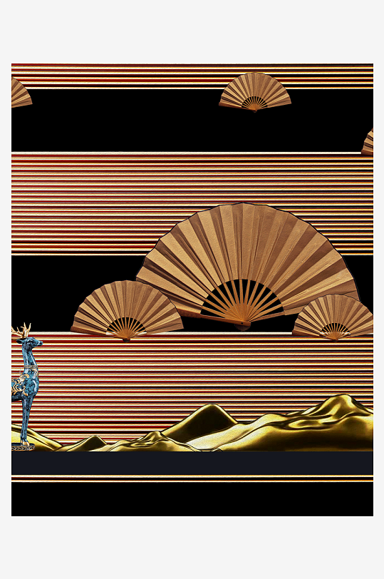 中式风景画装饰画挂画-众图网