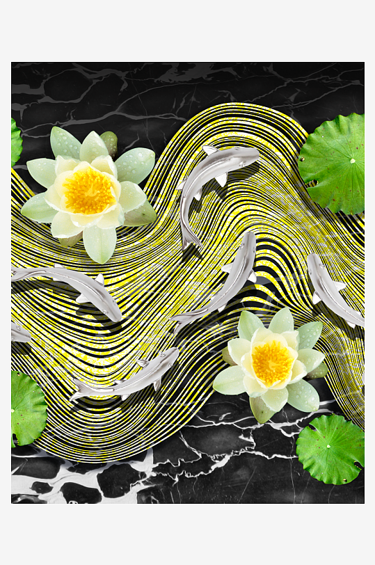 中式风景画装饰画挂画-众图网