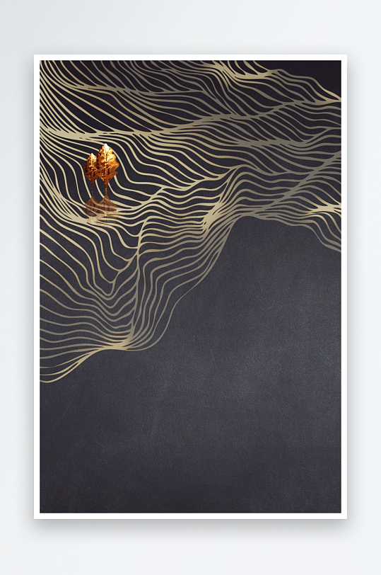 中式风景画艺术装饰画-众图网