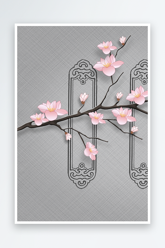 中式风景画艺术装饰画-众图网