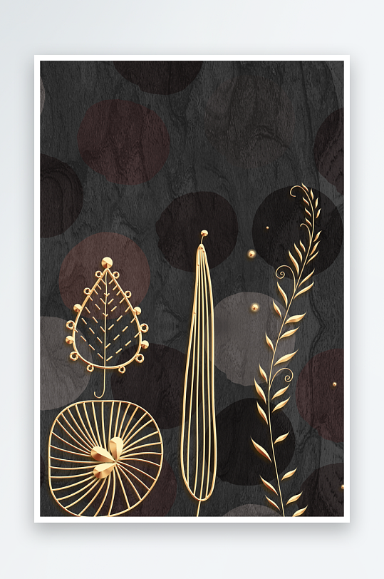 中式风景画艺术装饰画-众图网