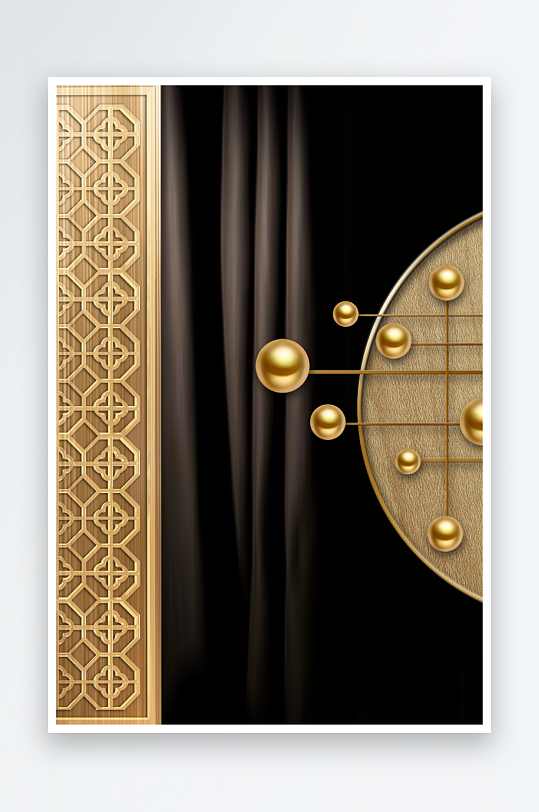 中式风景画艺术装饰画-众图网