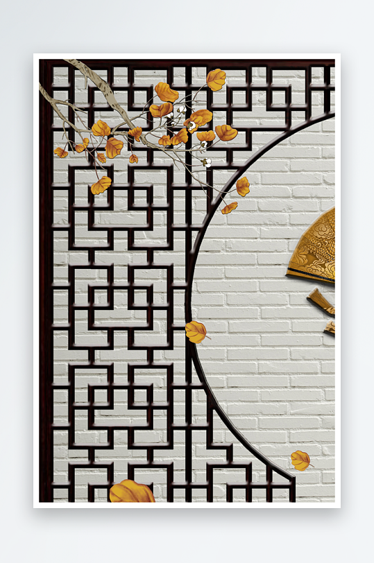 中式风景画艺术装饰画-众图网