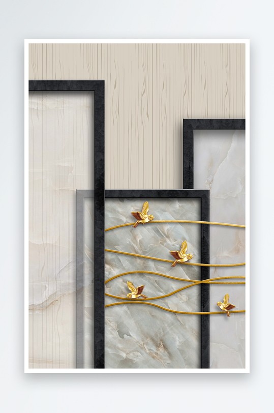 中式意境风景画装饰画-众图网