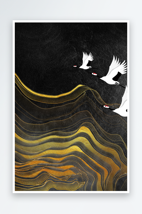 中式意境风景画装饰画-众图网