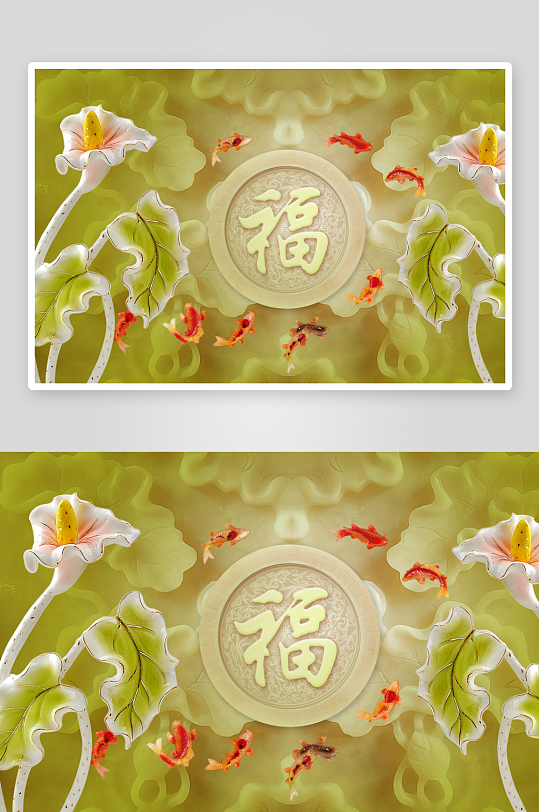 高清花卉花朵立体背景墙-众图网