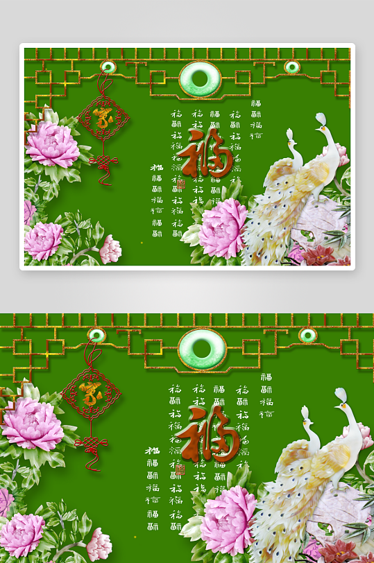 3d花卉花朵立体背景墙-众图网