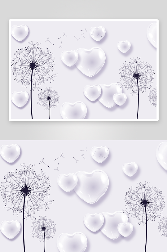 3D立体艺术背景墙-众图网