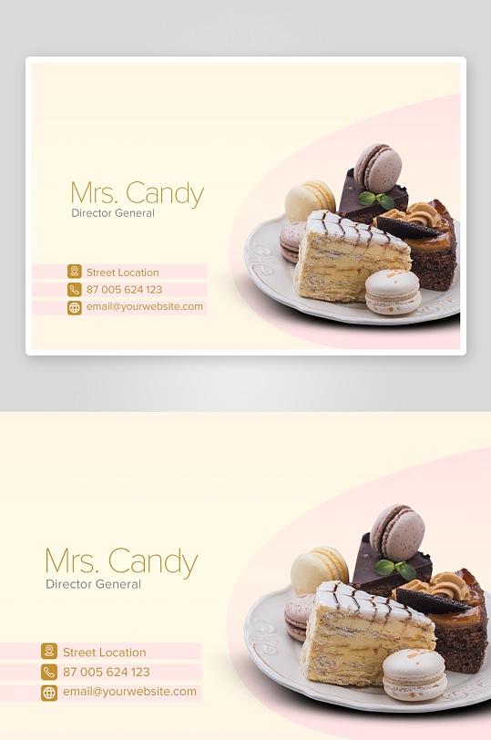 餐饮美食宣传单页设计模板-众图网