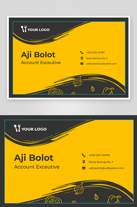 餐饮美食宣传单页模板素材-众图网