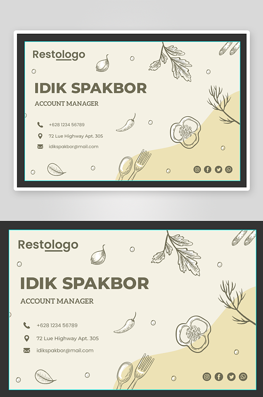 餐饮美食宣传单页模板素材-众图网