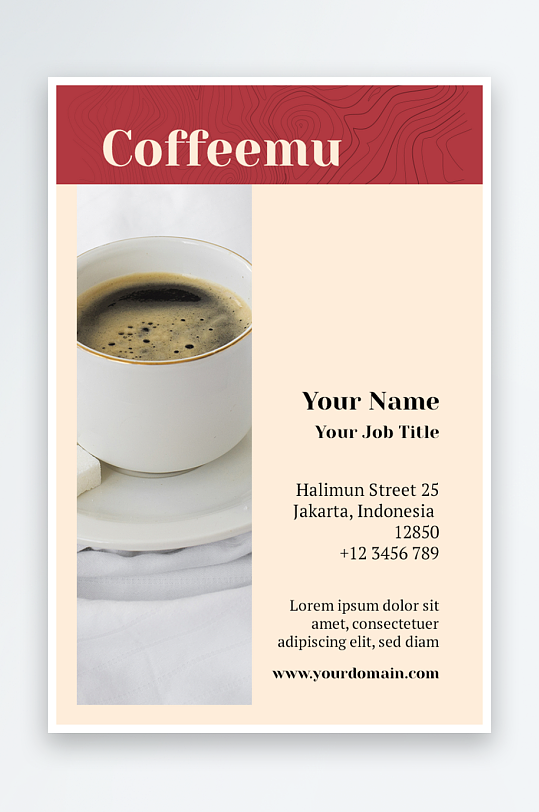 餐饮美食宣传单页模板-众图网