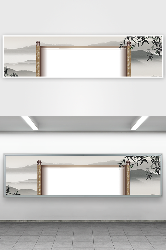 中国风山水装饰画-众图网